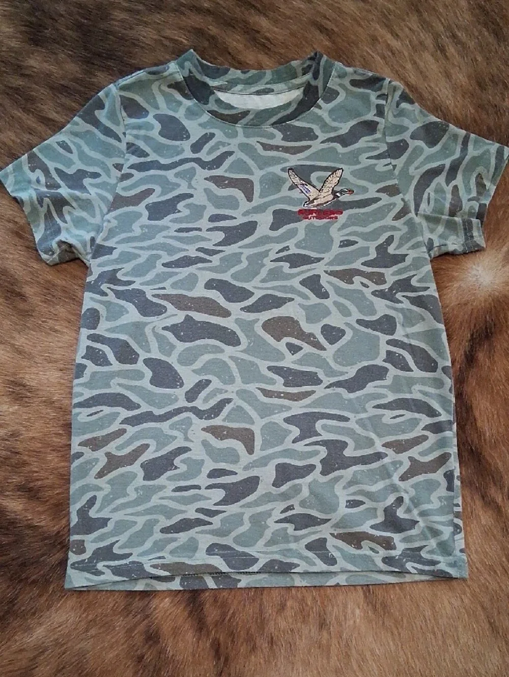 BURLEBO Green Retro Camo Tee - Picture 4 of 5